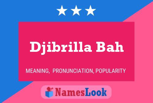 Djibrilla Bah Name Poster