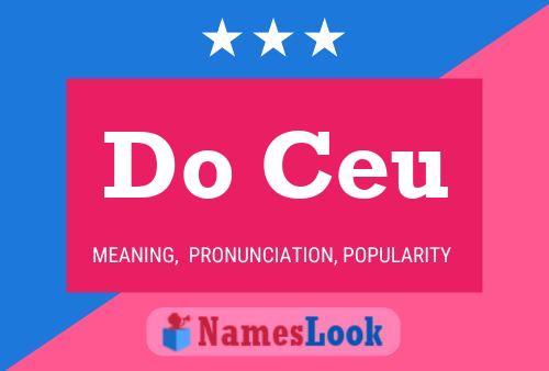 Do Ceu Name Poster