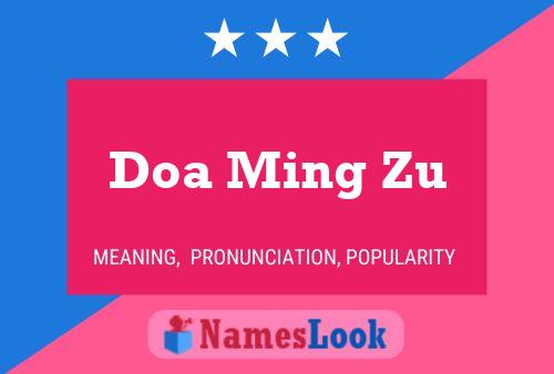 Doa Ming Zu Name Poster