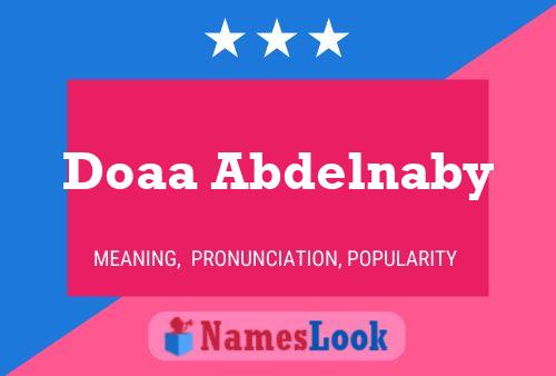 Doaa Abdelnaby Name Poster