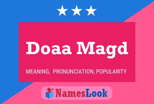 Doaa Magd Name Poster