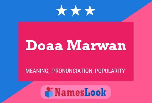 Doaa Marwan Name Poster