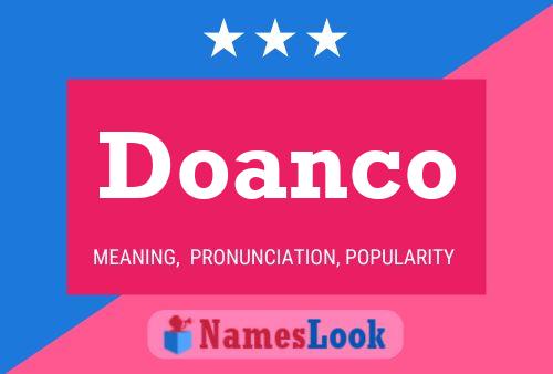 Doanco Name Poster