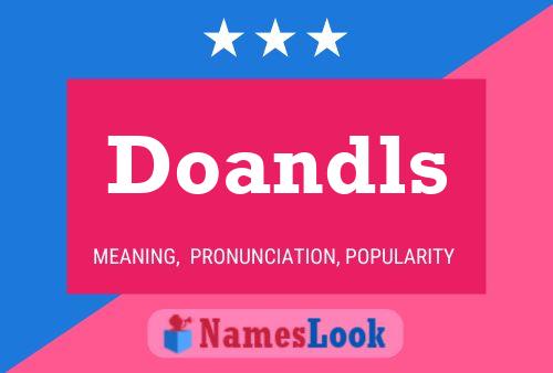 Doandls Name Poster