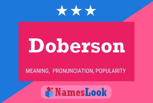 Doberson Name Poster