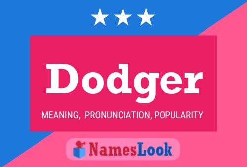 Dodger Name Poster