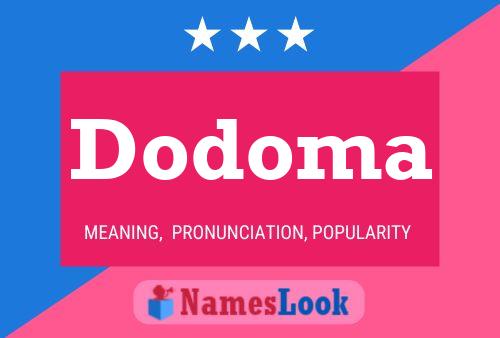 Dodoma Name Poster