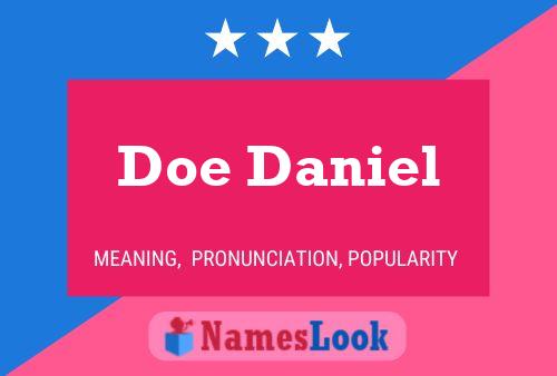 Doe Daniel Name Poster