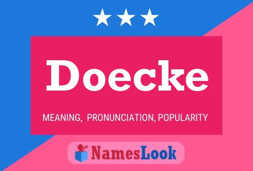 Doecke Name Poster