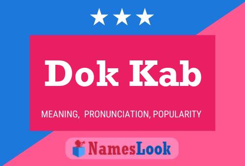 Dok Kab Name Poster