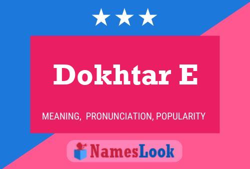 Dokhtar E Name Poster