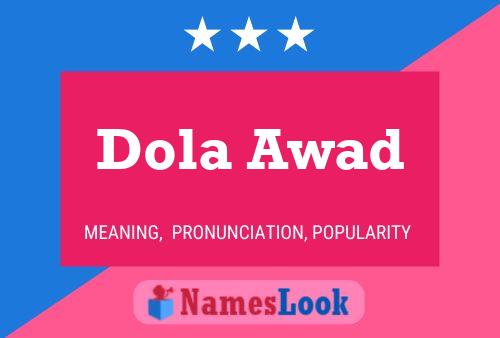 Dola Awad Name Poster