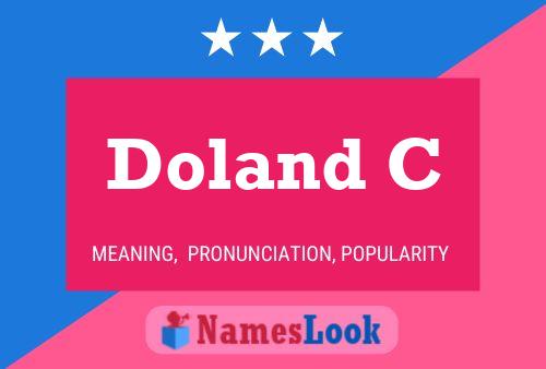 Doland C Name Poster