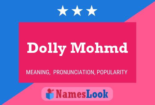 Dolly Mohmd Name Poster