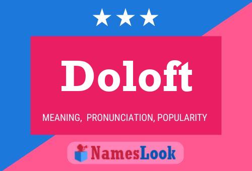 Doloft Name Poster