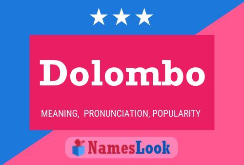 Dolombo Name Poster