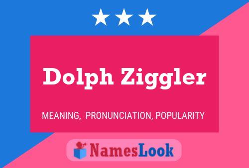 Dolph Ziggler Name Poster