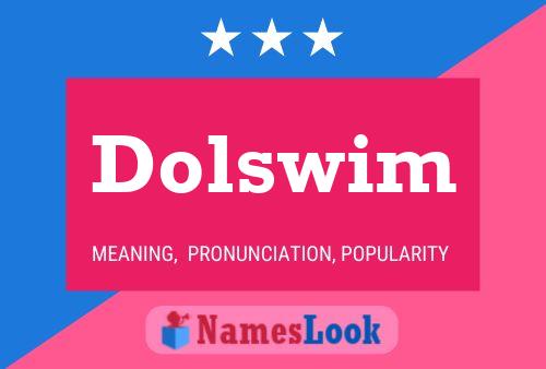 Dolswim Name Poster