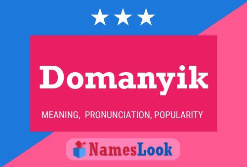 Domanyik Name Poster