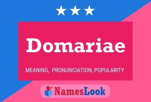 Domariae Name Poster