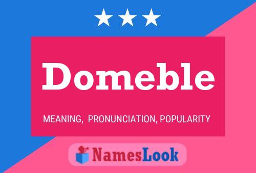 Domeble Name Poster