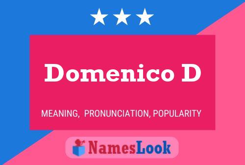 Domenico D Name Poster