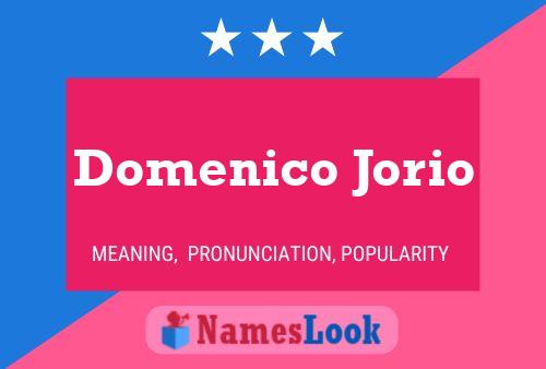 Domenico Jorio Name Poster