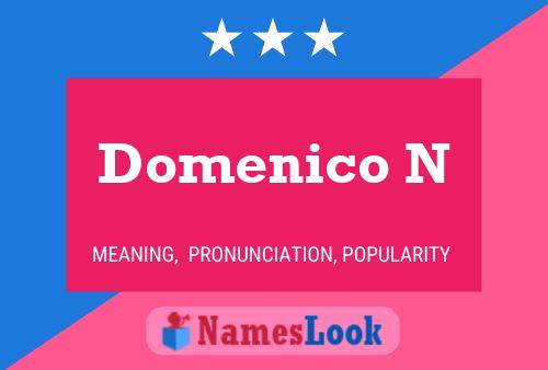 Domenico N Name Poster