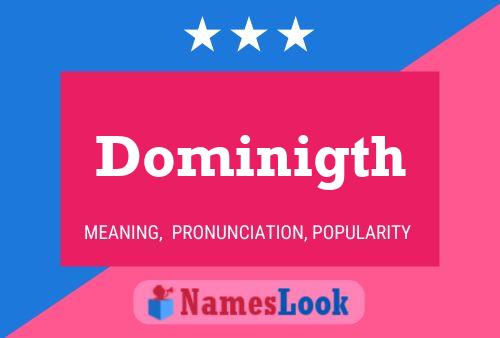 Dominigth Name Poster