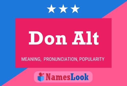 Don Alt Name Poster