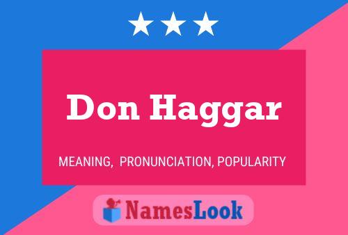 Don Haggar Name Poster