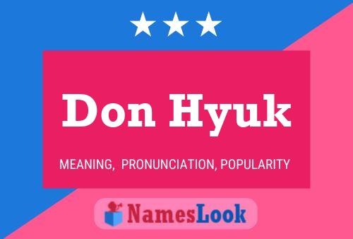 Don Hyuk Name Poster