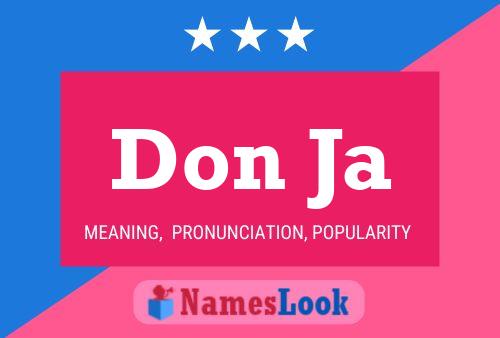 Don Ja Name Poster