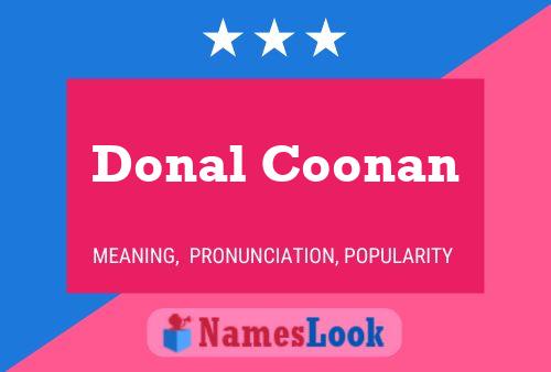 Donal Coonan Name Poster