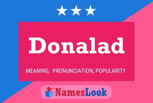 Donalad Name Poster