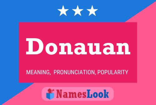 Donauan Name Poster