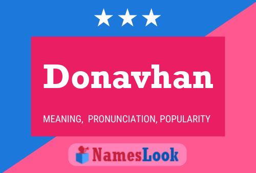 Donavhan Name Poster