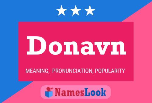 Donavn Name Poster