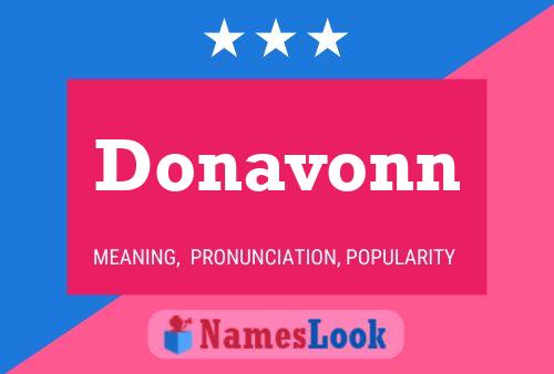 Donavonn Name Poster