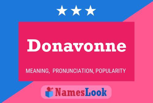 Donavonne Name Poster