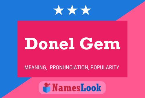 Donel Gem Name Poster