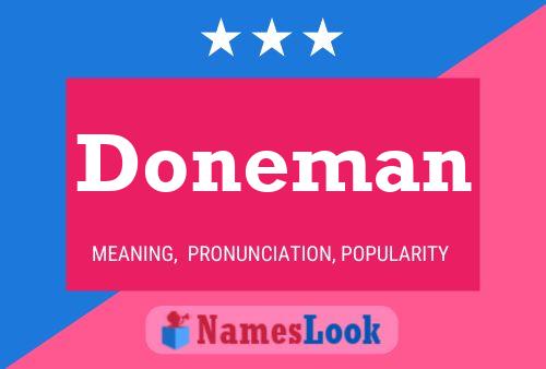 Doneman Name Poster