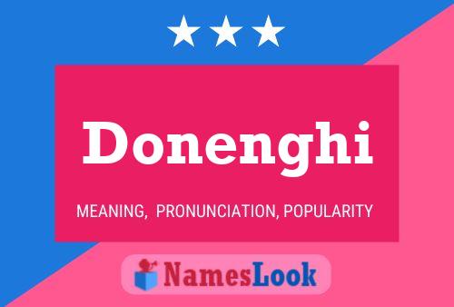 Donenghi Name Poster