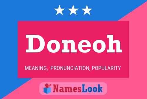 Doneoh Name Poster