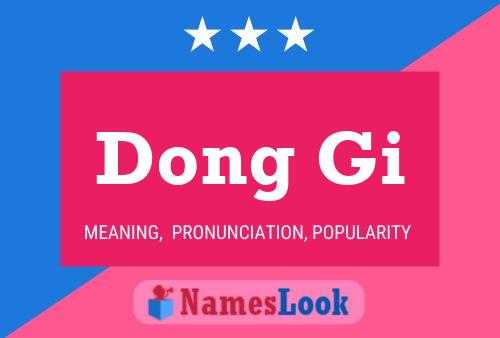 Dong Gi Name Poster