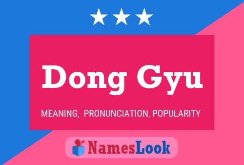 Dong Gyu Name Poster