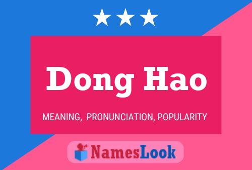 Dong Hao Name Poster