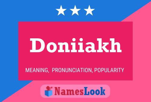 Doniiakh Name Poster