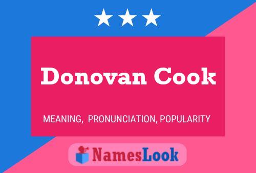 Donovan Cook Name Poster