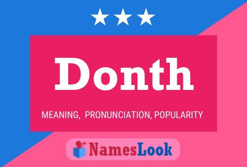 Donth Name Poster